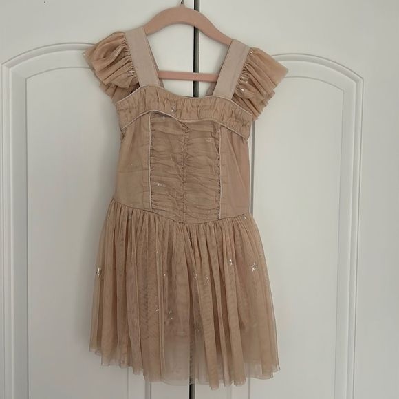 Stella McCartney Kids Other - Stella McCartney Kids Girls Pink Tulle Dress With Gold Stars Size 5
